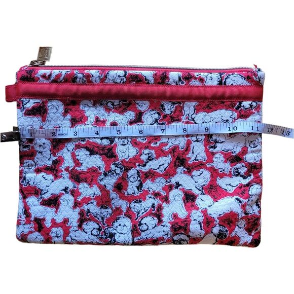 Neiman Marcus Carolina Herrera Puppy Dog Padded Cosmetic Case Travel Bag - Picture 7 of 8
